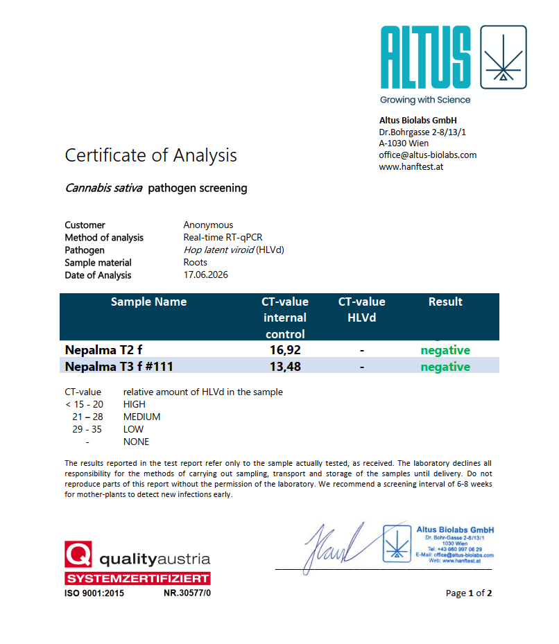 Certificat HLVd Altus Biolabs 17.06.2026 - Nepalma T2 f et T3 f 111